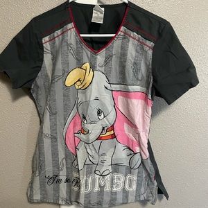Disney dumbo scrub top